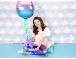 Helium Ballon Rond Violet Blauw Leeg 35cm -Feestspullen Winkel helium ballon rond violet blauw leeg 35cm 6