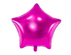Helium Ballon Ster Fuchsia Leeg 48cm