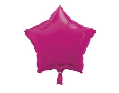 Helium Ballon Ster Fuschia Leeg 45cm