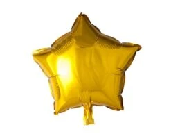 Helium Ballon Ster Goud 45cm Leeg