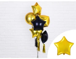 Helium Ballon Ster Goud Glansend Leeg 48cm -Feestspullen Winkel helium ballon ster goud glansend leeg 48cm 4
