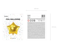 Helium Ballon Ster Goud Glansend Leeg 48cm -Feestspullen Winkel helium ballon ster goud glansend leeg 48cm 8