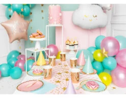 Helium Ballon Ster Happy Birthday Lichtroze Leeg 40cm -Feestspullen Winkel helium ballon ster happy birthday lichtroze leeg 4 2