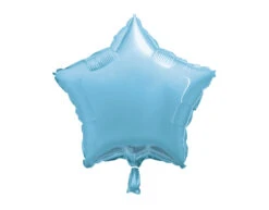 Helium Ballon Ster Lichtblauw Leeg 45cm