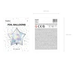 Helium Ballon Ster Parelmoer 48cm Leeg -Feestspullen Winkel helium ballon ster parelmoer 48cm leeg 4