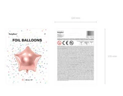 Helium Ballon Ster Rose Goud Glansend Leeg 48cm -Feestspullen Winkel helium ballon ster rose goud glansend leeg 48cm 3