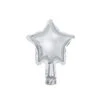 Helium Ballon Ster Zilver Leeg 12cm 25st