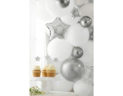 Helium Ballon Ster Zilver Leeg 25cm 25st -Feestspullen Winkel helium ballon ster zilver leeg 25cm 25st 2