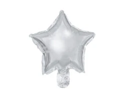 Helium Ballon Ster Zilver Leeg 25cm 25st