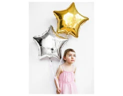 Helium Ballon Ster Zilver Leeg 48cm -Feestspullen Winkel helium ballon ster zilver leeg 48cm 4