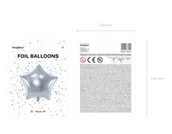 Helium Ballon Ster Zilver Leeg 48cm -Feestspullen Winkel helium ballon ster zilver leeg 48cm 8