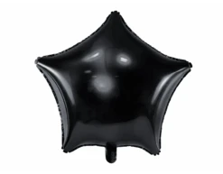 Helium Ballon Ster Zwart Leeg 48cm