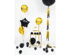 Helium Ballon Ster Zwart Leeg 48cm -Feestspullen Winkel helium ballon ster zwart leeg 48cm 3