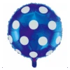 Helium Ballon Stippen Blauw 45cm Leeg