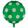 Helium Ballon Stippen Groen 45cm Leeg