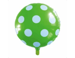 Helium Ballon Stippen Lichtgroen 45cm Leeg