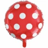 Helium Ballon Stippen Rood 45cm Leeg