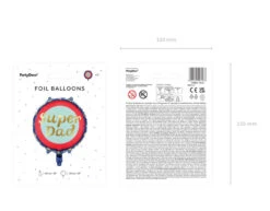 Helium Ballon Super Dad Leeg 45cm -Feestspullen Winkel helium ballon super dad leeg 45cm 4
