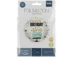 Helium Ballon Verjaardagstaart Sterren Leeg 45cm -Feestspullen Winkel helium ballon verjaardagstaart sterren leeg 45cm 2