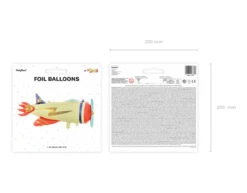 Helium Ballon Vliegtuig Leeg 91cm -Feestspullen Winkel helium ballon vliegtuig leeg 91cm 3