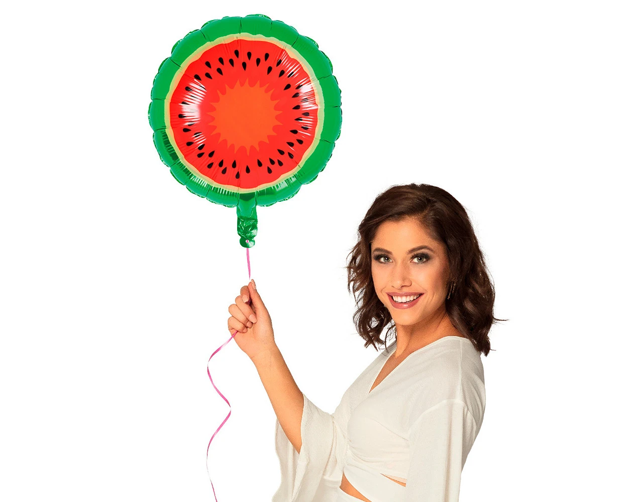 Helium Ballon Watermeloen Leeg 45cm 2 Helium Ballon Watermeloen Leeg 45cm - Afbeelding 2
