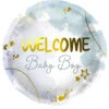 Helium Ballon Welcome Baby Boy Blauw Leeg 45cm