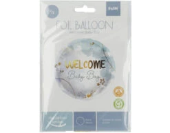 Helium Ballon Welcome Baby Boy Blauw Leeg 45cm -Feestspullen Winkel helium ballon welcome baby boy blauw leeg 45cm 2