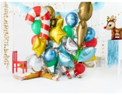 Helium Ballon Zuurstok Rood Leeg 82cm -Feestspullen Winkel helium ballon zuurstok rood leeg 82cm 2