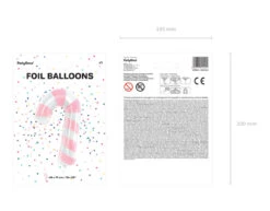 Helium Ballon Zuurstok Roze Leeg 82cm -Feestspullen Winkel helium ballon zuurstok roze leeg 82cm 4