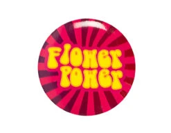 Hippie Buttons 3cm 4st -Feestspullen Winkel hippie buttons 3cm 4st 2