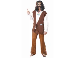 Hippie Kostuum Bruin