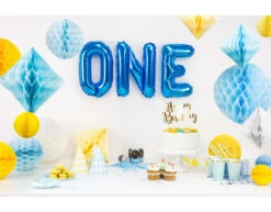 Honeycomb Bal Lichtblauw 20cm -Feestspullen Winkel honeycomb bal lichtblauw 20cm 2