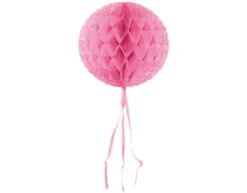 Honeycomb Bal Lichtroze Franje 30cm