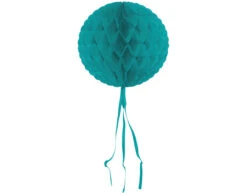 Honeycomb Bal Turquoise Franje 30cm
