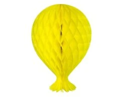 Honeycomb Ballon Geel 37cm