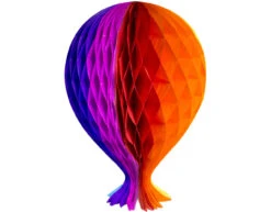 Honeycomb Ballon Gekleurd 37cm -Feestspullen Winkel honeycomb ballon gekleurd 37cm 2