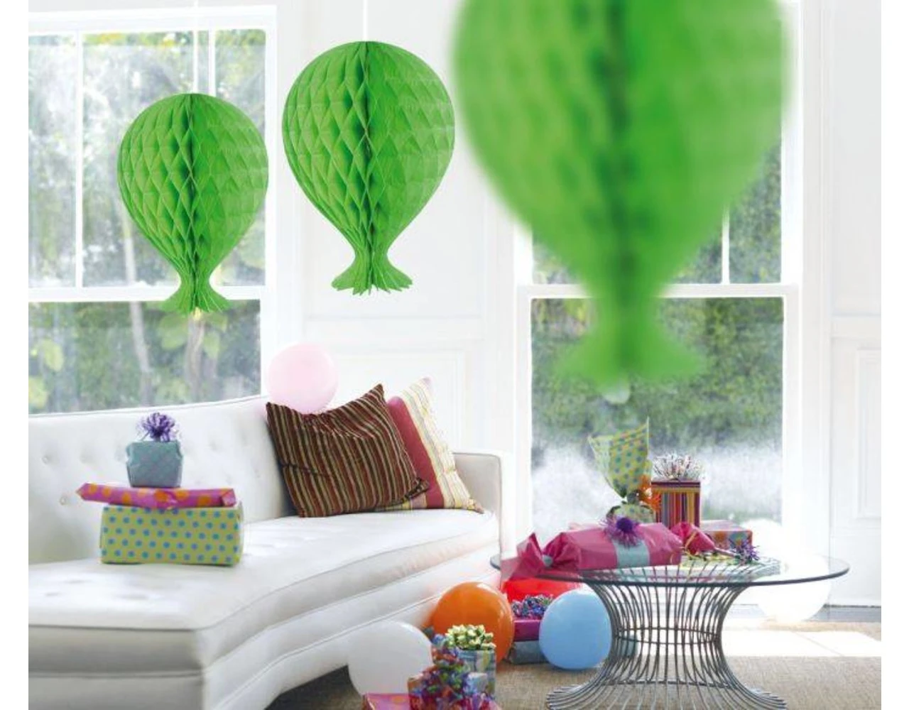 Honeycomb Ballon Groen 37cm 2 Honeycomb Ballon Groen 37cm - Afbeelding 2