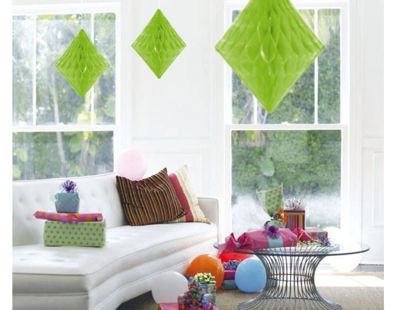 Honeycomb Diamant Groen 30cm 2 Honeycomb Diamant Groen 30cm - Afbeelding 2