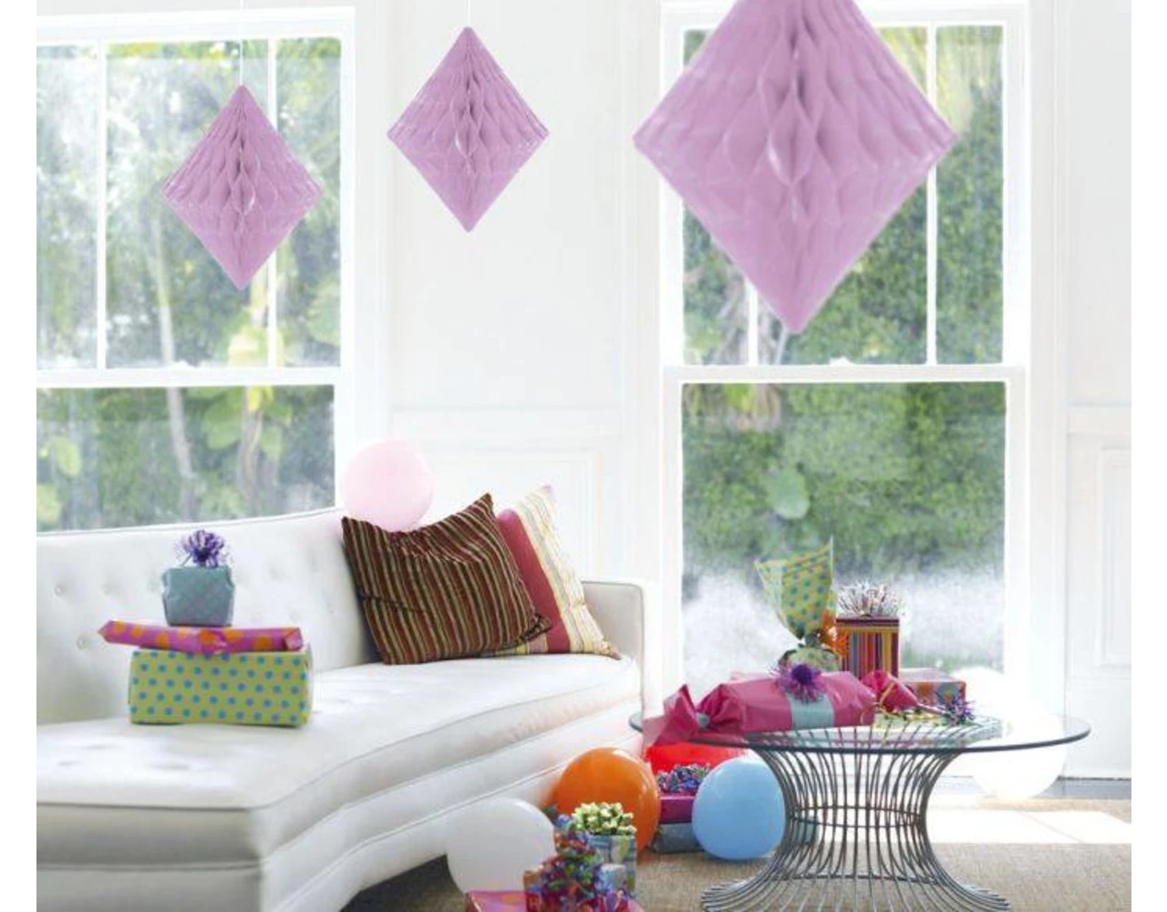 Honeycomb Diamant Lila 30cm 2 Honeycomb Diamant Lila 30cm - Afbeelding 2