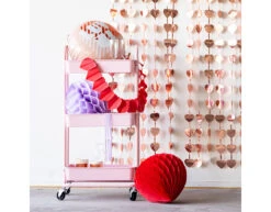 Honeycomb Rood Hart 30cm 7 Honeycomb Rood Hart 30cm -Feestspullen Winkel honeycomb rood hart 30cm 3