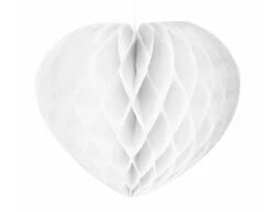 Honeycomb Wit Hart 30cm