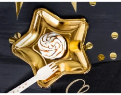 Houten Bestek Goud 16cm 18 Delig -Feestspullen Winkel houten bestek goud 16cm 18 delig 4