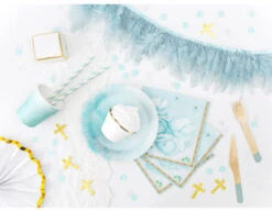 Houten Bestek Lichtblauw 16cm 18 Delig -Feestspullen Winkel houten bestek lichtblauw 16cm 18 delig 6