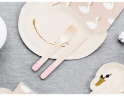 Houten Bestek Lichtroze 16cm 18 Delig -Feestspullen Winkel houten bestek lichtroze 16cm 18 delig 7