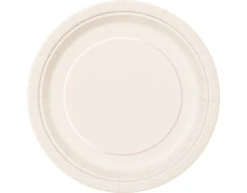 Ivoorkleur Borden 18cm 20st