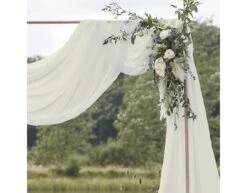 Ivoorkleurige Tafelloper 2m 5 Ivoorkleurige Tafelloper 2m -Feestspullen Winkel ivoorkleurige tafelloper 2m 2