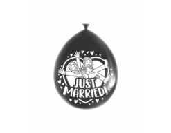 Just Married Ballonnen Zilver 30cm 8st -Feestspullen Winkel just married ballonnen zilver 30cm 8st 1