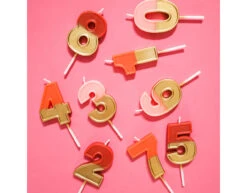 Kaars 8 Jaar Retro Rood 5cm 8 Kaars 8 Jaar Retro Rood 5cm -Feestspullen Winkel kaars 8 jaar retro rood 5cm 3