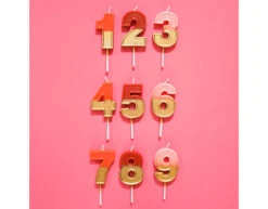 Kaars 8 Jaar Retro Rood 5cm 9 Kaars 8 Jaar Retro Rood 5cm -Feestspullen Winkel kaars 8 jaar retro rood 5cm 4