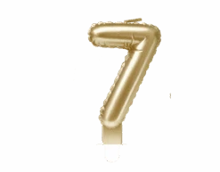 Kaars Folie Ballon Goud 7 10cm